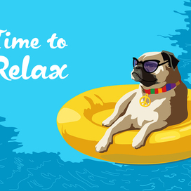 Мопс и пончик