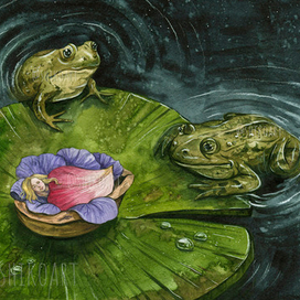 Дюймовочка. Жабы