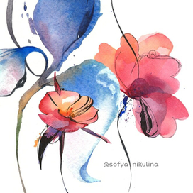 Абстрактные цветы