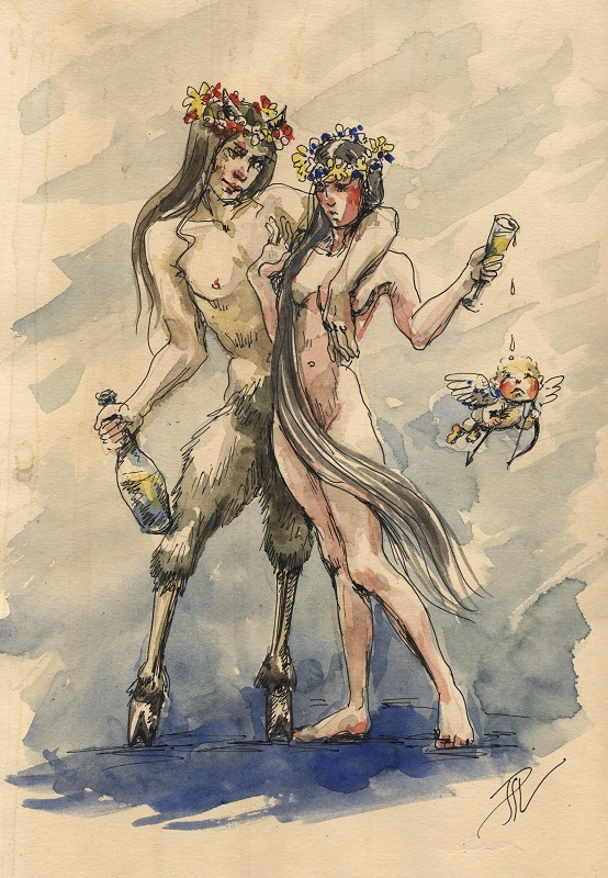 Сатир и вакханка