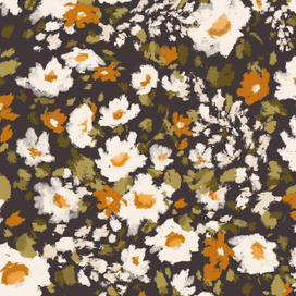 Цветочный бесшовный патттерн