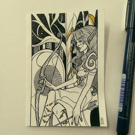 мини-открытка.