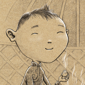 Мальчик с собакой