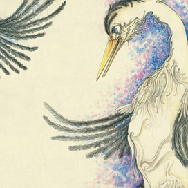 Журавль и цапля