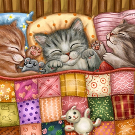 Спящие котята