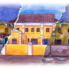 Иллюстрация-реставрация дома