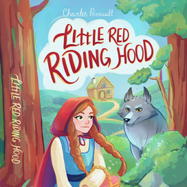 Обложка с леттерингом для детской книги "Красная шапочка"