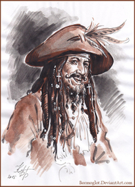 Капитан Тиг. Набросок.