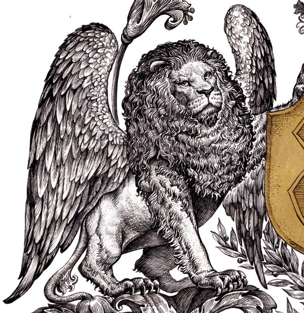 Фрагмент геральдической композиции