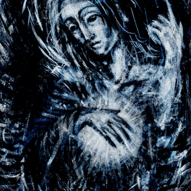 ангел,указывающий вверх