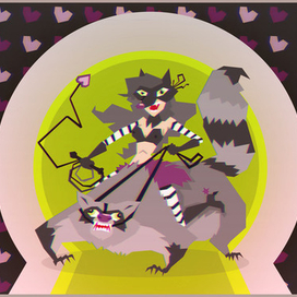 Raccoon girl