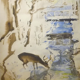 Заводь...снег