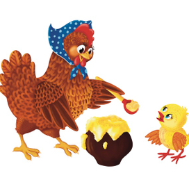 Курочка с цыпленком