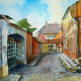 ,,Улица Kiriku в старом Таллине,,