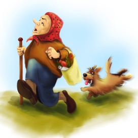 Иллюстрация к рассказу "Подарок божьей коровки"