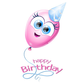 Воздушный шарик ко дню рождения