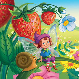 клубничные эльфы. для пазлов