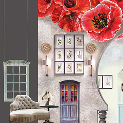 "Моя жена лгунья". Эскиз сценографии. Вид сцены.