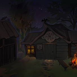 Таверна "Пивной клык" (ночная тема)