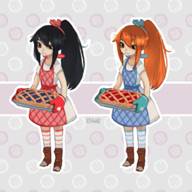 Darkhaired girl. Concept