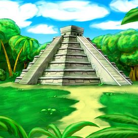 Пирамида инков в джунглях