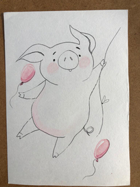 Иллюстрации к календарю (год Кабана) - 2