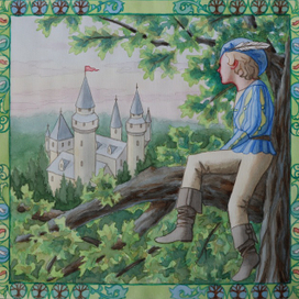 Иллюстрация к сказке братьев Гримм "Двенадцать братьев"