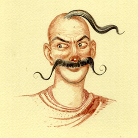 Screensaver. The character to the story by Nikolai Gogol.