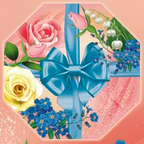 Оформление коробки шестигранник 