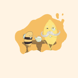 Иллюстрация для баночки меда со вкусом малины