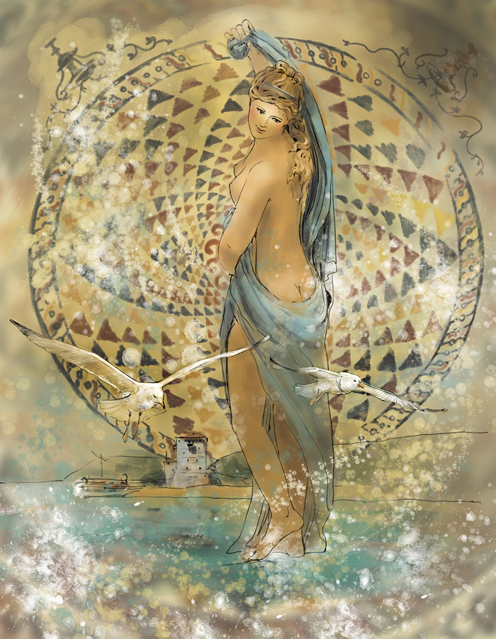 Урания. Иллюстрация к книге И.Ефремова "Таис Афинская"