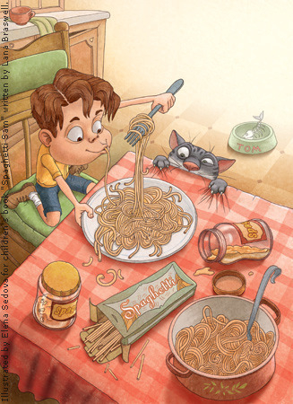Иллюстрация для книги Spaghetti Sam