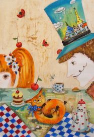 Шляпник,Рыжая Соня и Алиса