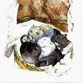 Котята ( иллюстрация к книге "Мяука")