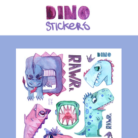 DINO stickers