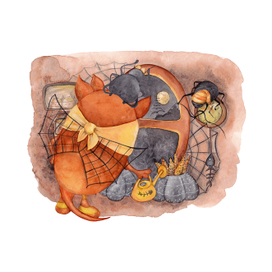 Ярко-оранжевый монстр