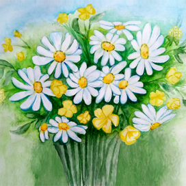 Букет ромашек
