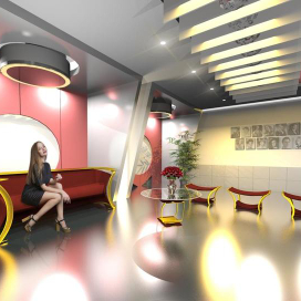 Разработка дизайна интерьера фойе театра 