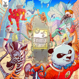 Обложка к музыкальному альбому "Enimal Planet" для Ellectrogorilla