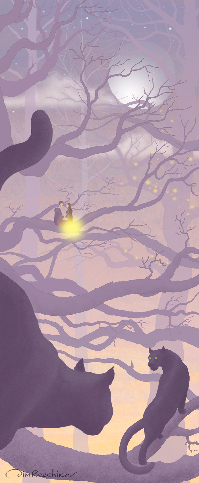 Март, вечер