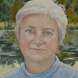 портрет  акварель, 30х40