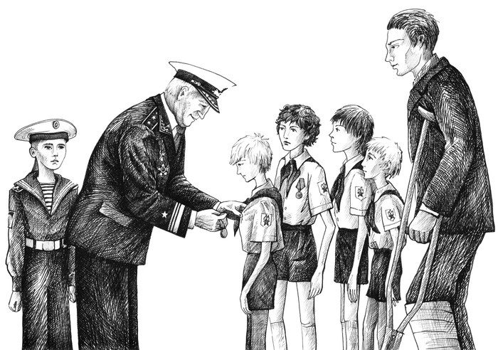 Иллюстрация к повести Виктора Богданова "Приключение, которого не было"