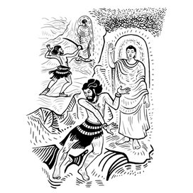 Иллюстрация для книги про Будду