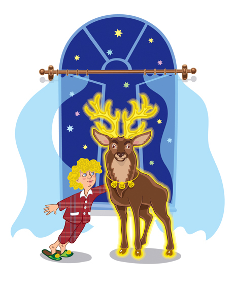 Олень пришел