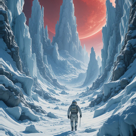 Ледяная планета.