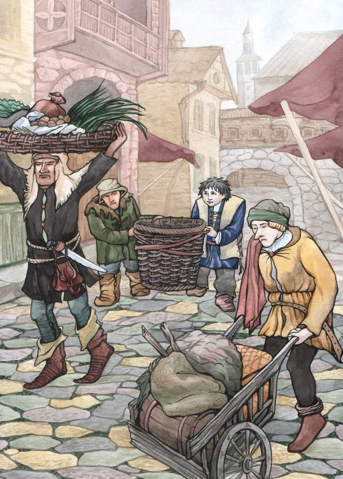 Несение корзины. В. Руднев "Ринцшнудль"