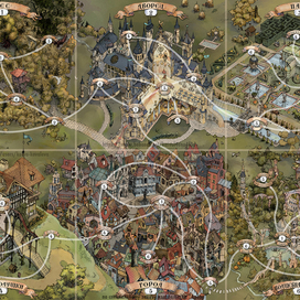 Поле для настольной игры "Золушка"