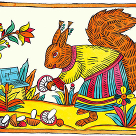 Иллюстрации для корпоративного календаря "Норильский Никель"