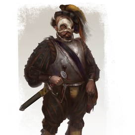 Капитан банды ландскнехтов "Мертвая Голова"