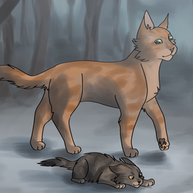 Firestar and Bramblepaw 